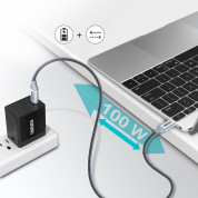 Choetech USB-C to USB-C Fast Charging Cable 100W - USB-C към USB-C кабел за устройства с USB-C порт (180 см) (черен) 4