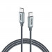 Choetech USB-C to USB-C Fast Charging Cable 100W - USB-C към USB-C кабел за устройства с USB-C порт (180 см) (черен) 1