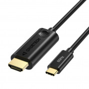 Choetech 4K 60Hz USB-C to HDMI Cable - кабел с поддръжка на 4K за свързване от USB-C към HDMI (180 см) (черен)