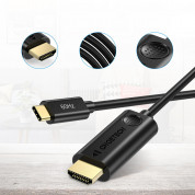 Choetech 4K 60Hz USB-C to HDMI Cable - кабел с поддръжка на 4K за свързване от USB-C към HDMI (180 см) (черен) 5