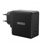 Choetech Fast Wall Charger USB-C 60W - захранване за ел. мрежа с USB-C изход и технология за бързо зареждане (черен) 1