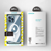 Joyroom Magnetic Defender Series Magsafe Case - хибриден удароустойчив кейс с вградена поставка за iPhone 13 Pro (прозрачен) 9