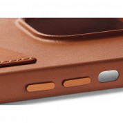 Mujjo Full Leather MagSafe Wallet Case for iPhone 15, iPhone 14, iPhone 13 (tan) 8