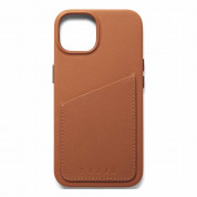 Mujjo Full Leather MagSafe Wallet Case for iPhone 15, iPhone 14, iPhone 13 (tan) 2