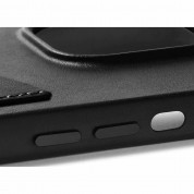 Mujjo Full Leather MagSafe Wallet Case - премиум кожен (естествена кожа) кейс с MagSafe за iPhone 15, iPhone 14, iPhone 13 (черен) 8