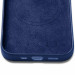 Mujjo Full Leather MagSafe Wallet Case - премиум кожен (естествена кожа) кейс с MagSafe за iPhone 15, iPhone 14, iPhone 13 (син) 7