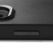 Mujjo Full Leather MagSafe Case - премиум кожен (естествена кожа) кейс с MagSafe за iPhone 15 Plus, iPhone 14 Plus (черен) 6