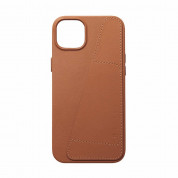 Mujjo Full Leather Wallet Case for iPhone 15 Plus, iPhone 14 Plus (tan) 1