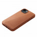 Mujjo Full Leather Wallet Case - премиум кожен (естествена кожа) кейс за iPhone 15 Plus, iPhone 14 Plus (кафяв) 3