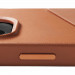 Mujjo Full Leather Wallet Case - премиум кожен (естествена кожа) кейс за iPhone 15 Plus, iPhone 14 Plus (кафяв) 7