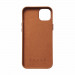 Mujjo Full Leather Wallet Case - премиум кожен (естествена кожа) кейс за iPhone 15 Plus, iPhone 14 Plus (кафяв) 5