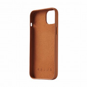 Mujjo Full Leather Wallet Case - премиум кожен (естествена кожа) кейс за iPhone 15 Plus, iPhone 14 Plus (кафяв) 5