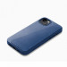 Mujjo Full Leather Wallet Case - премиум кожен (естествена кожа) кейс за iPhone 15 Plus, iPhone 14 Plus (син) 4