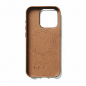 Mujjo Full Leather MagSafe Case - премиум кожен (естествена кожа) кейс с MagSafe за iPhone 15 Pro (кафяв) 4