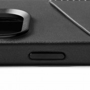 Mujjo Full Leather MagSafe Wallet Case - премиум кожен (естествена кожа) кейс с MagSafe за iPhone 15 Pro (черен) 8