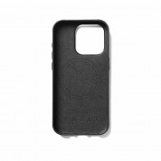 Mujjo Full Leather MagSafe Wallet Case - премиум кожен (естествена кожа) кейс с MagSafe за iPhone 15 Pro (черен) 5