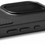 Mujjo Full Leather MagSafe Wallet Case - премиум кожен (естествена кожа) кейс с MagSafe за iPhone 15 Pro (черен) 7