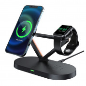 Acefast 3-in-1 Magnetic MagSafe Wireless Charger 15W (black)