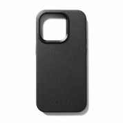 Mujjo Full Leather MagSafe Case - премиум кожен (естествена кожа) кейс с MagSafe за iPhone 15 Pro Max (черен) 3