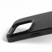 Mujjo Full Leather MagSafe Case - премиум кожен (естествена кожа) кейс с MagSafe за iPhone 15 Pro Max (черен) 6