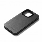 Mujjo Full Leather MagSafe Case - премиум кожен (естествена кожа) кейс с MagSafe за iPhone 15 Pro Max (черен) 2
