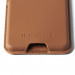 Mujjo MagWallet Leather Card Holder with MagSafe - кожен портфейл (джоб) за прикрепяне към iPhone с MagSafe (тъмнокафяв) 6
