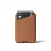 Mujjo MagWallet Leather Card Holder with MagSafe - кожен портфейл (джоб) за прикрепяне към iPhone с MagSafe (тъмнокафяв) 7