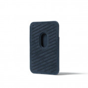 Mujjo MagWallet Leather Card Holder with MagSafe - кожен портфейл (джоб) за прикрепяне към iPhone с MagSafe (тъмносив) 4