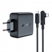 Acefast A37 GaN Fast Wall Charger 100W - захранване за ел. мрежа за лаптопи, смартфони и таблети с 1xUSB-A и 3xUSB-C изходи с технология за бързо зареждане и USB-C кабел  (черен) 1