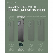 Mujjo Full Cover Tempered Glass 2 Pack for iPhone 15 Plus (black-clear) 4