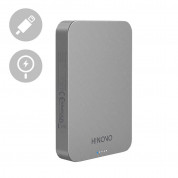Hinovo Magnetic Wireless Power Bank 10000 mAh 15W - преносима външна батерия с USB-C порт и безжично зареждане с MagSafe (черен) 1
