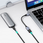 Ugreen USB-C to USB-A 3.0 OTG Adapter - USB 3.0 адаптер за MacBook и устройства с USB-C порт (сив) (15 см) 2