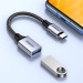 Ugreen USB-C to USB-A 3.0 OTG Adapter - USB 3.0 адаптер за MacBook и устройства с USB-C порт (сив) (15 см) 4