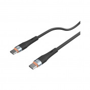 Nillkin Flowspeed Silicon USB-C to USB-C Cable 60W - кабел с бързо зареждане за устройства с USB-C порт (100 см) (черен) 1