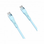 Nillkin Flowspeed Silicon USB-C to USB-C Cable 60W - кабел с бързо зареждане за устройства с USB-C порт (100 см) (син) 1