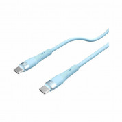 Nillkin Flowspeed Silicon USB-C to USB-C Cable 60W - кабел с бързо зареждане за устройства с USB-C порт (100 см) (син) 3