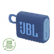 JBL Go 3 Eco Portable Waterproof Speaker (blue)