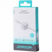 Joyroom Magnetic Cable Organizer - 3 броя магнитни органайзери за кабели (бял) 4