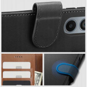 Tech-Protect Wallet Leather Flip Case - кожен калъф, тип портфейл за Samsung Galaxy S24 (черен) 2