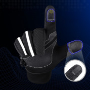 HR Insulated Anti-Slip Sport Gloves XL - плетени зимни ръкавици за тъч екрани (черен) 2