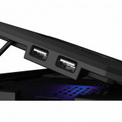 Genesis Laptop Cooling Pad Oxid 850 - охлаждаща ергономична поставка за Mac и преносими компютри до 17.3 инча (черен) 5