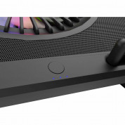 Genesis Laptop Cooling Pad Oxid 850 - охлаждаща ергономична поставка за Mac и преносими компютри до 17.3 инча (черен) 6