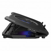 Genesis Laptop Cooling Pad Oxid 850 - охлаждаща ергономична поставка за Mac и преносими компютри до 17.3 инча (черен) 1