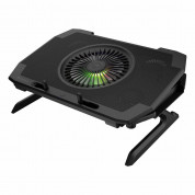 Genesis Laptop Cooling Pad Oxid 850 - охлаждаща ергономична поставка за Mac и преносими компютри до 17.3 инча (черен) 3