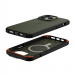 Urban Armor Gear Civilian MagSafe Case - удароустойчив хибриден кейс с MagSafe за iPhone 14 Pro (зелен) 2