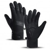 HR Insulated Winter Sport Gloves Size XL - плетени зимни ръкавици за тъч екрани (черен)