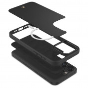 Spigen Cyrill Kajuk MagSafe Leather Case - дизайнерски кожен кейс с MagSafe за iPhone 15 Pro Max (черен) 8