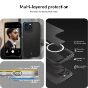Spigen Cyrill Kajuk MagSafe Leather Case - дизайнерски кожен кейс с MagSafe за iPhone 15 Pro Max (черен) 11