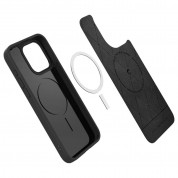 Spigen Cyrill Kajuk MagSafe Leather Case - дизайнерски кожен кейс с MagSafe за iPhone 15 Pro Max (черен) 9
