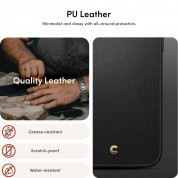Spigen Cyrill Kajuk MagSafe Leather Case - дизайнерски кожен кейс с MagSafe за iPhone 15 Pro Max (черен) 13
